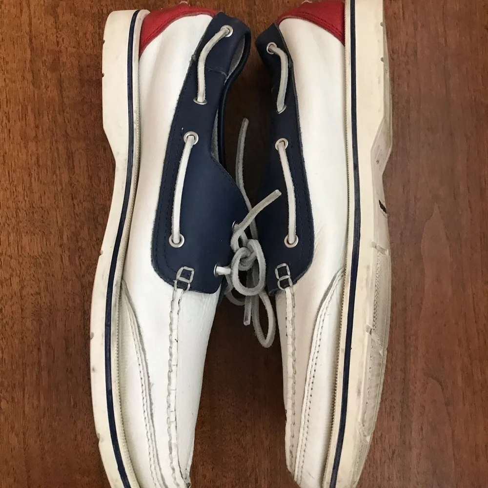 Rockport Men’s Leather Patriotic Boat Shoe